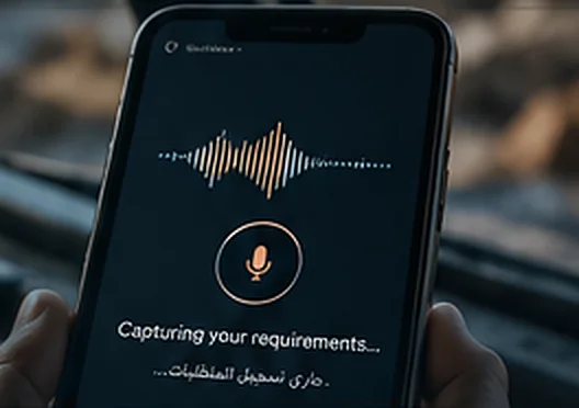 A phone recording a site visit.